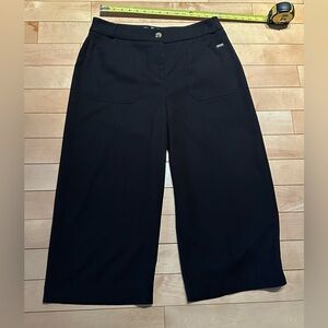 Marilou Wolfe Black Wide-Leg culottes size L (15)